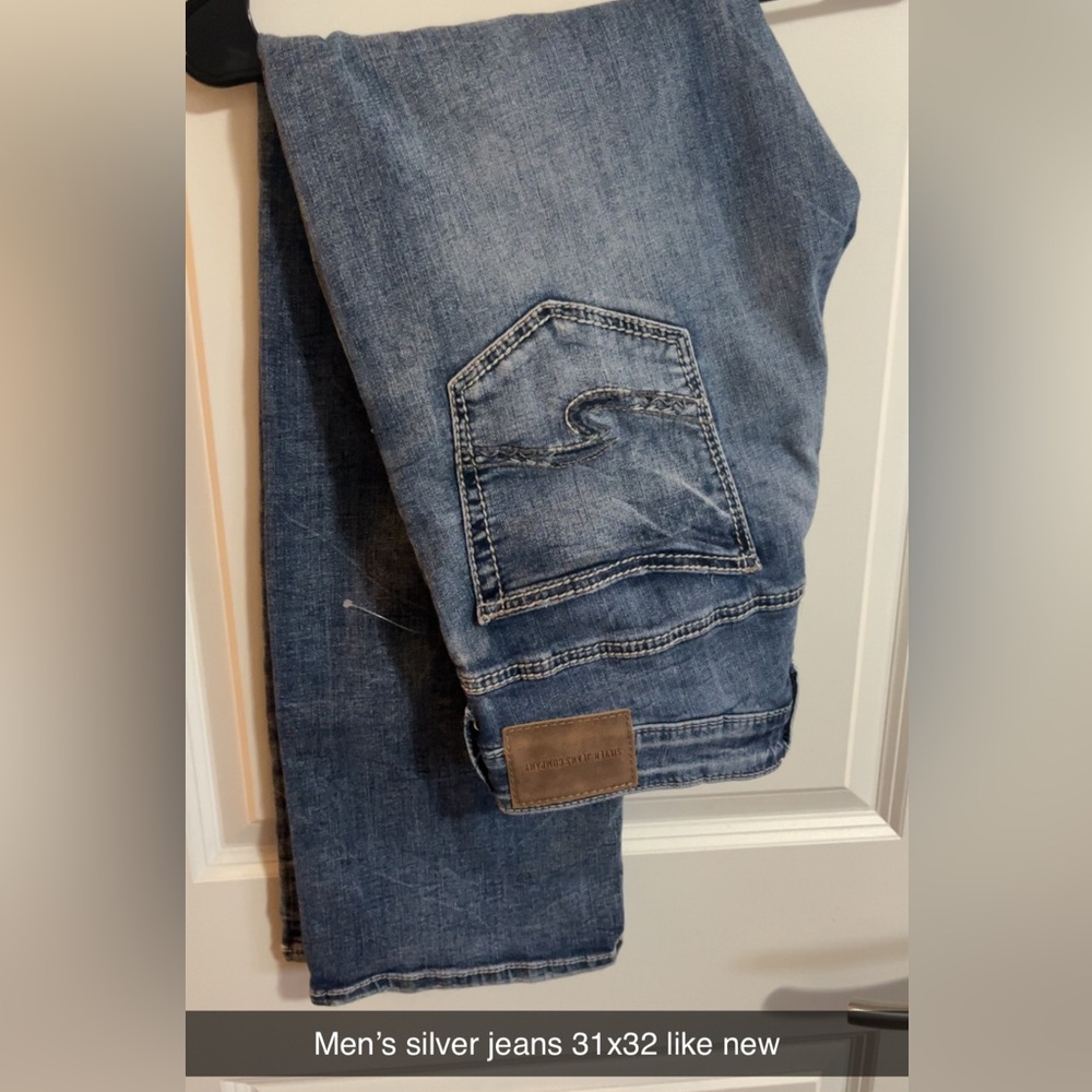 Silver Jeans Blue Straight-Leg Classic Denim